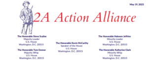 2A Action Alliance Letter Urges House Leadership to Take Action on Pistol Braces
