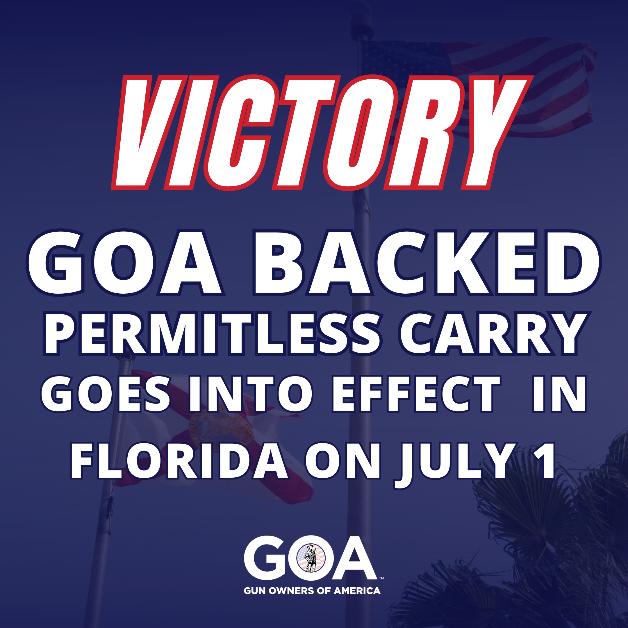 Florida Becomes 26th State To Enact Permitless-Carry!