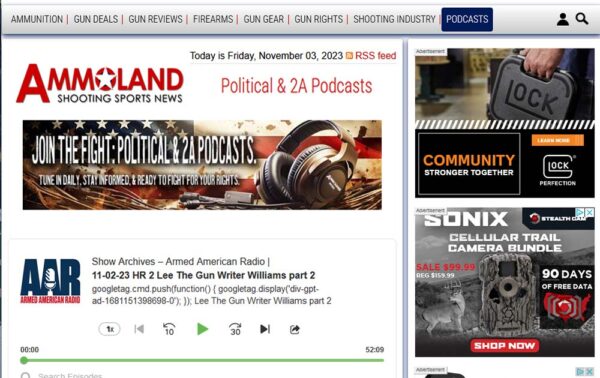 Ammoland News Streaming Political & 2A Podcasts