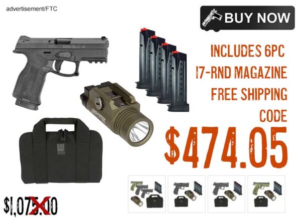 Steyr Arms Bundle A2 9mm Pistol Bundle, 6-Mags, Bag & Light lowest price