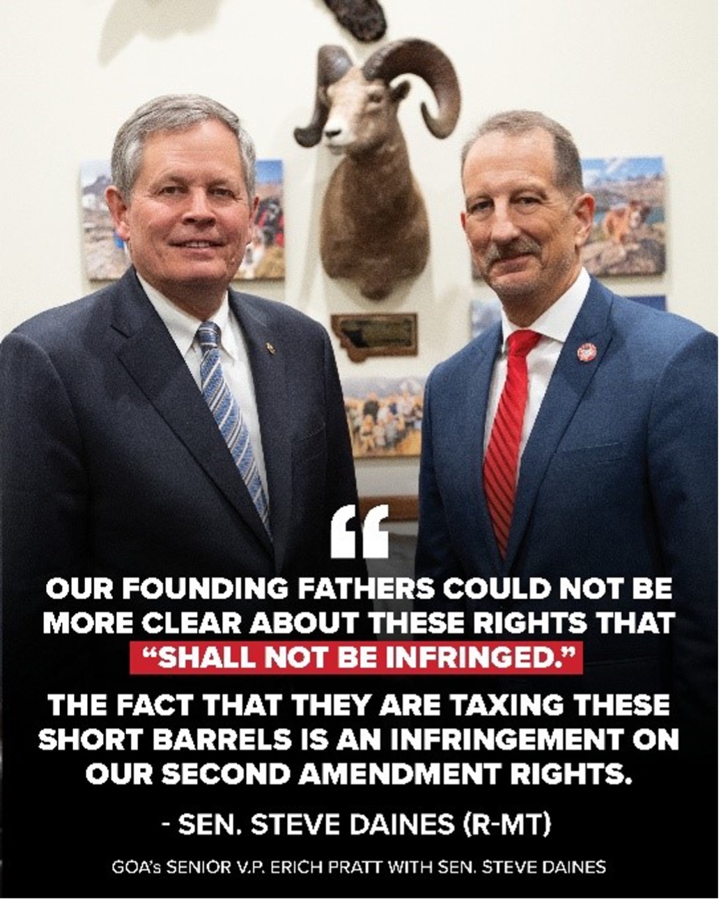 GOA Victory: Senate Targets NFA Taxes — Help Us End This Injustice! GOA Victory: Senate Targets NFA Taxes — Help Us End This Injustice!