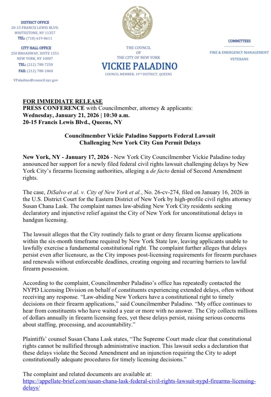 2A challenge to NYPD licensing delays