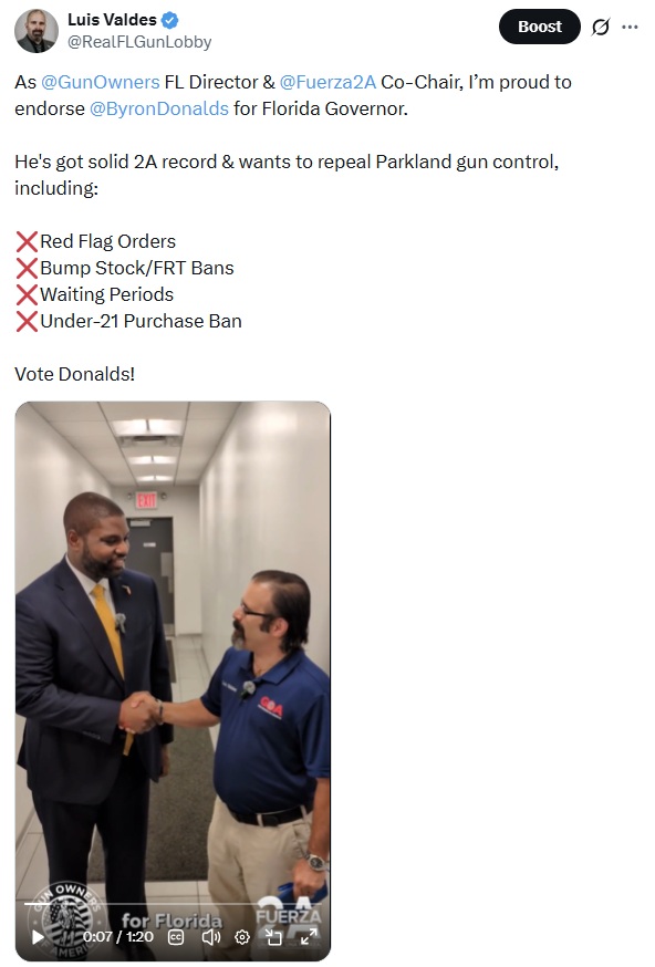 Florida: Vote GOA on August 18